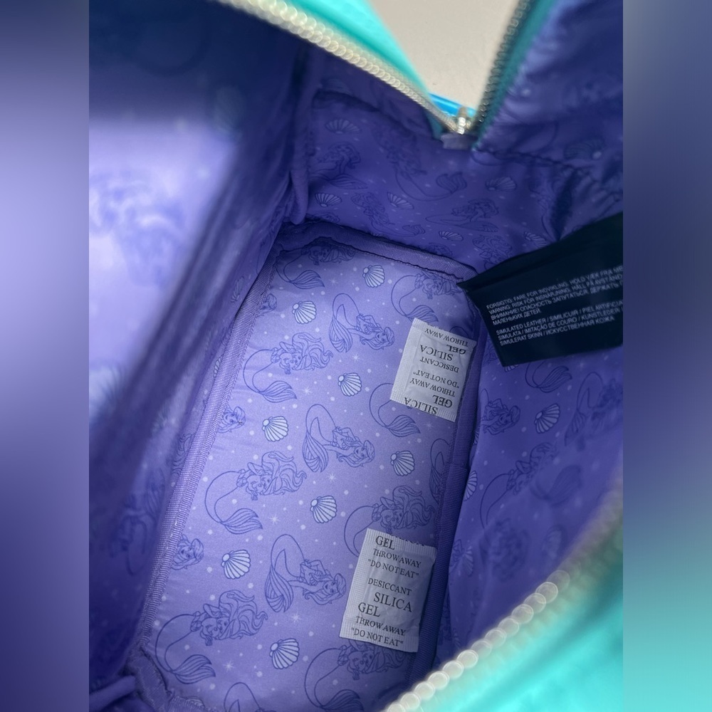 NWT Disney’s The Little Mermaid Princess Scenes Loungefly Mini Backpack - Picture 9 of 12